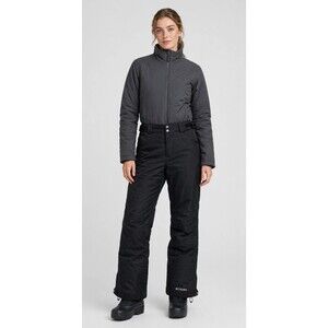 Columbia Womens Omni Tech Ski Snow Pants S Black Waterproof Insulated